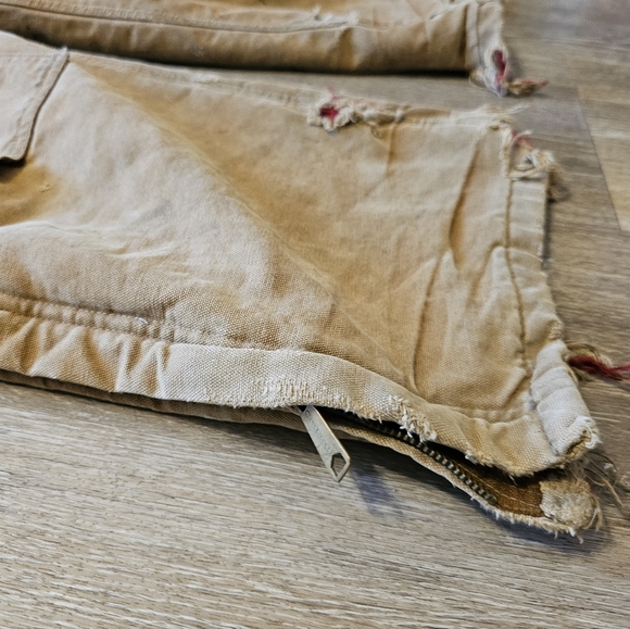 Carhartt bibs khacki tan insulated 48x34 - Picture 3 of 16